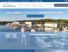 Tablet Screenshot of lighthousemarina.com